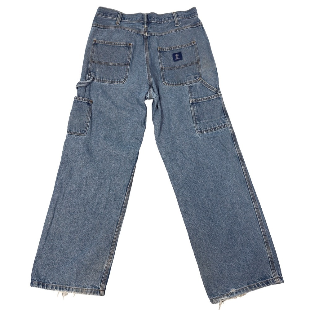 Mens RK Brand Straight Carpenter Jeans Blue 33x31 (32x29 Fit) Tool Pockets